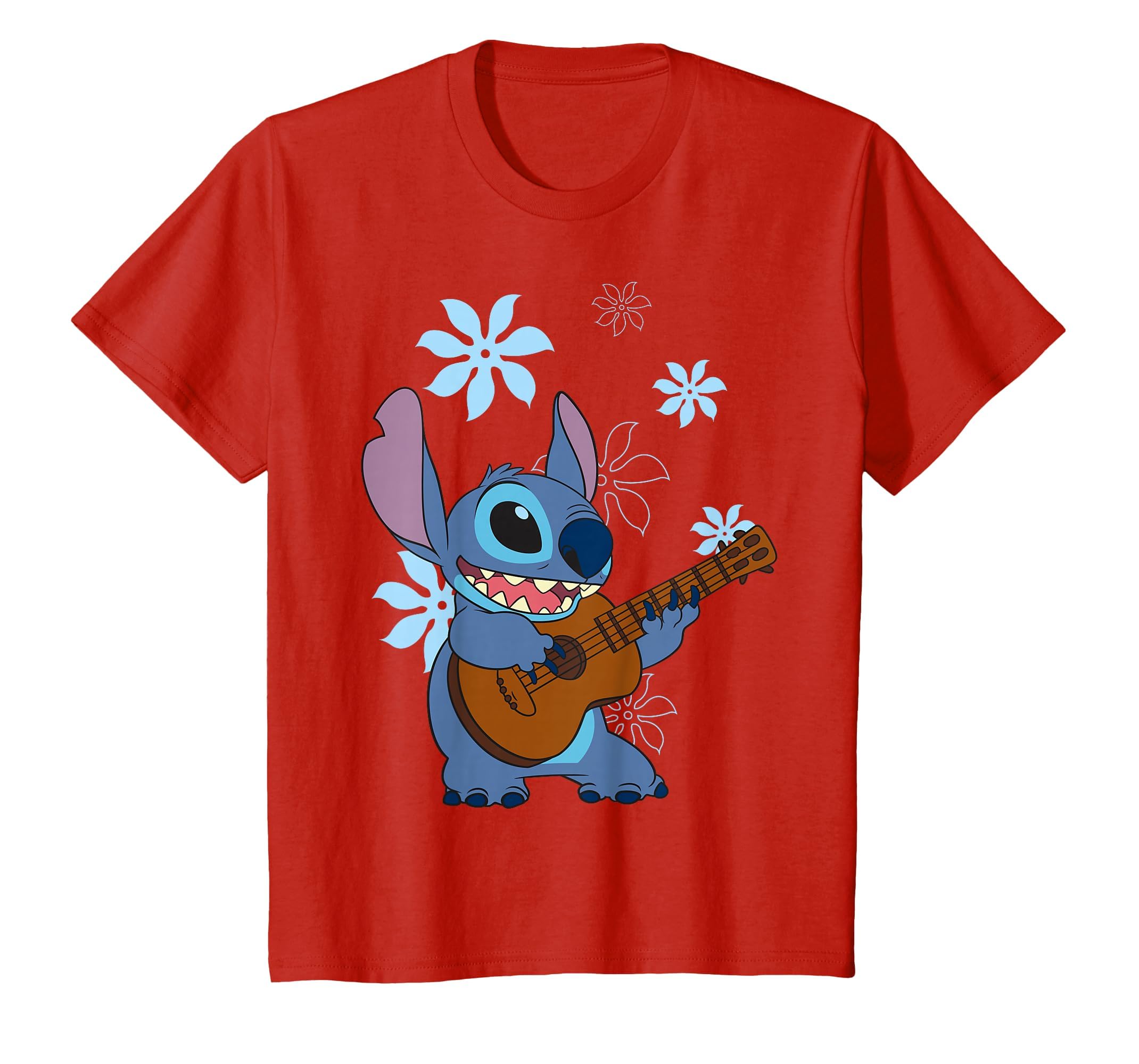Girl's Lilo &amp; Stitch Floral Ukulele Dance T-Shirt