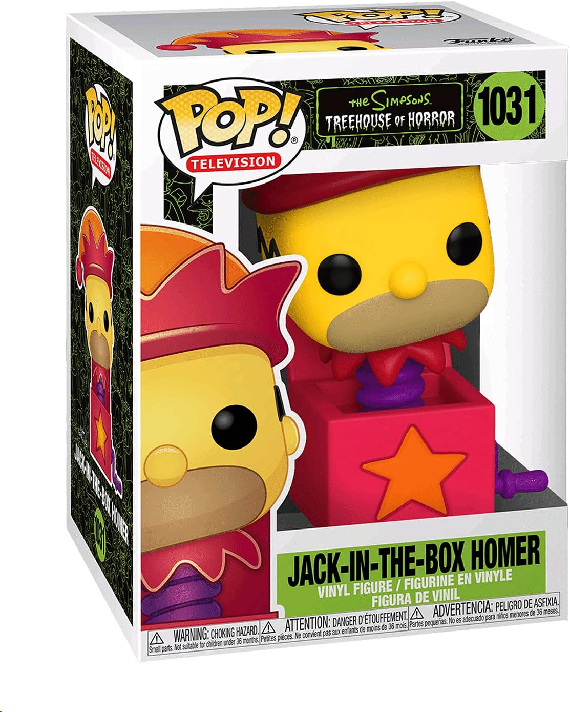 POP The Simpsons: Treehouse of Horror - Jack-in-The-Box Funko ! Vinyl Figure (Bundled with Compatible Box Protector Case), Multicolored, 3.75 inches