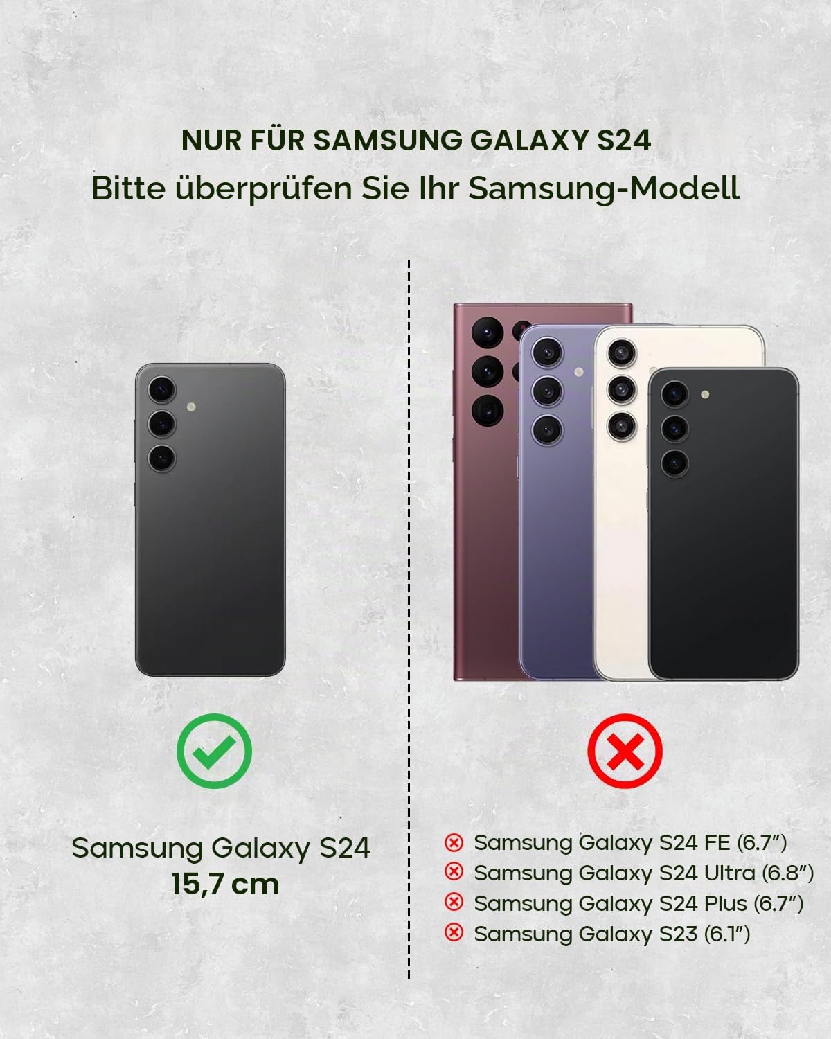 Porter Riley - Lederhülle für Samsung Galaxy S24 5G. Premium Echtleder Standhülle/Cover/Brieftasche (Schokoladenbraun)