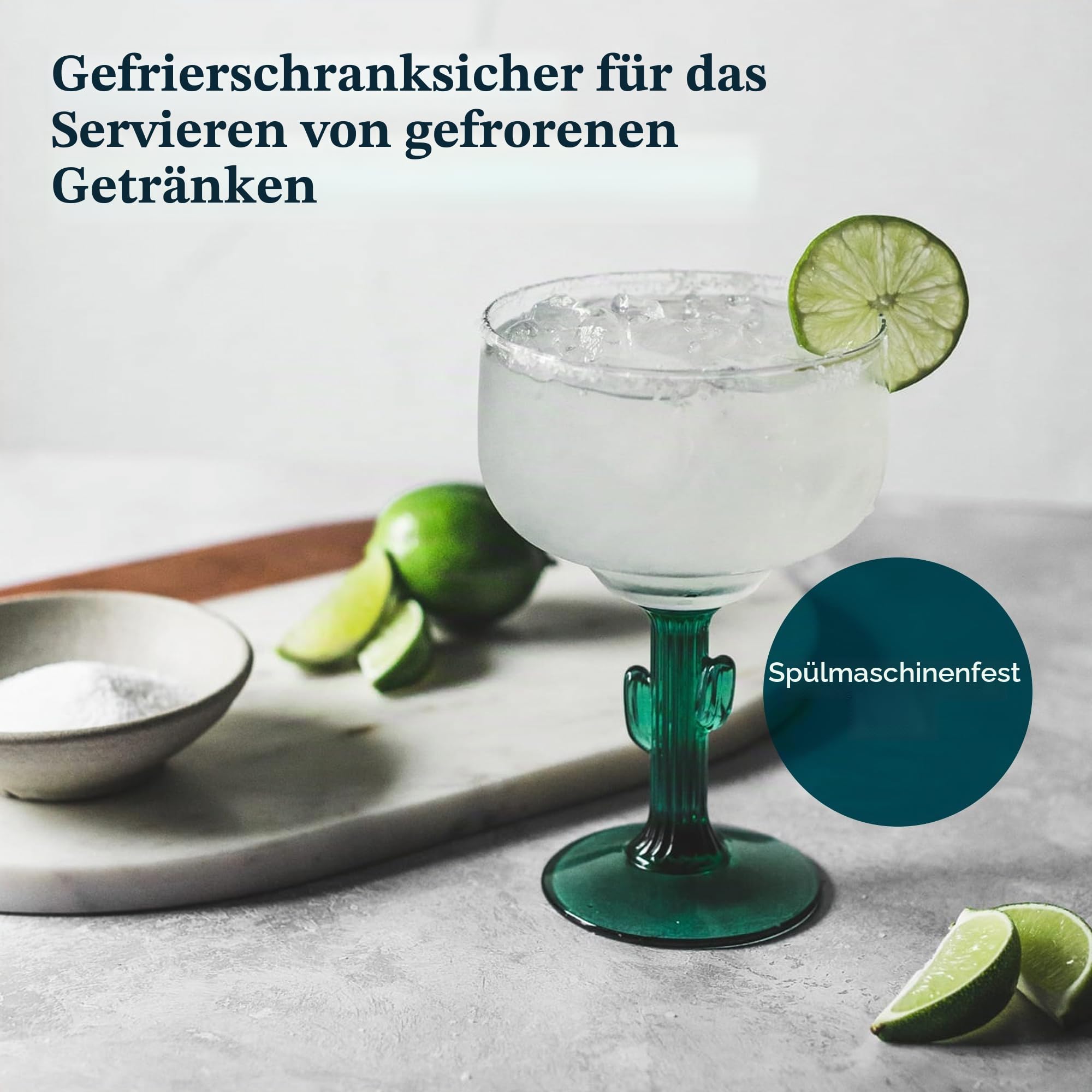 Libbey Kaktus Margarita Gläser, 4 Stück