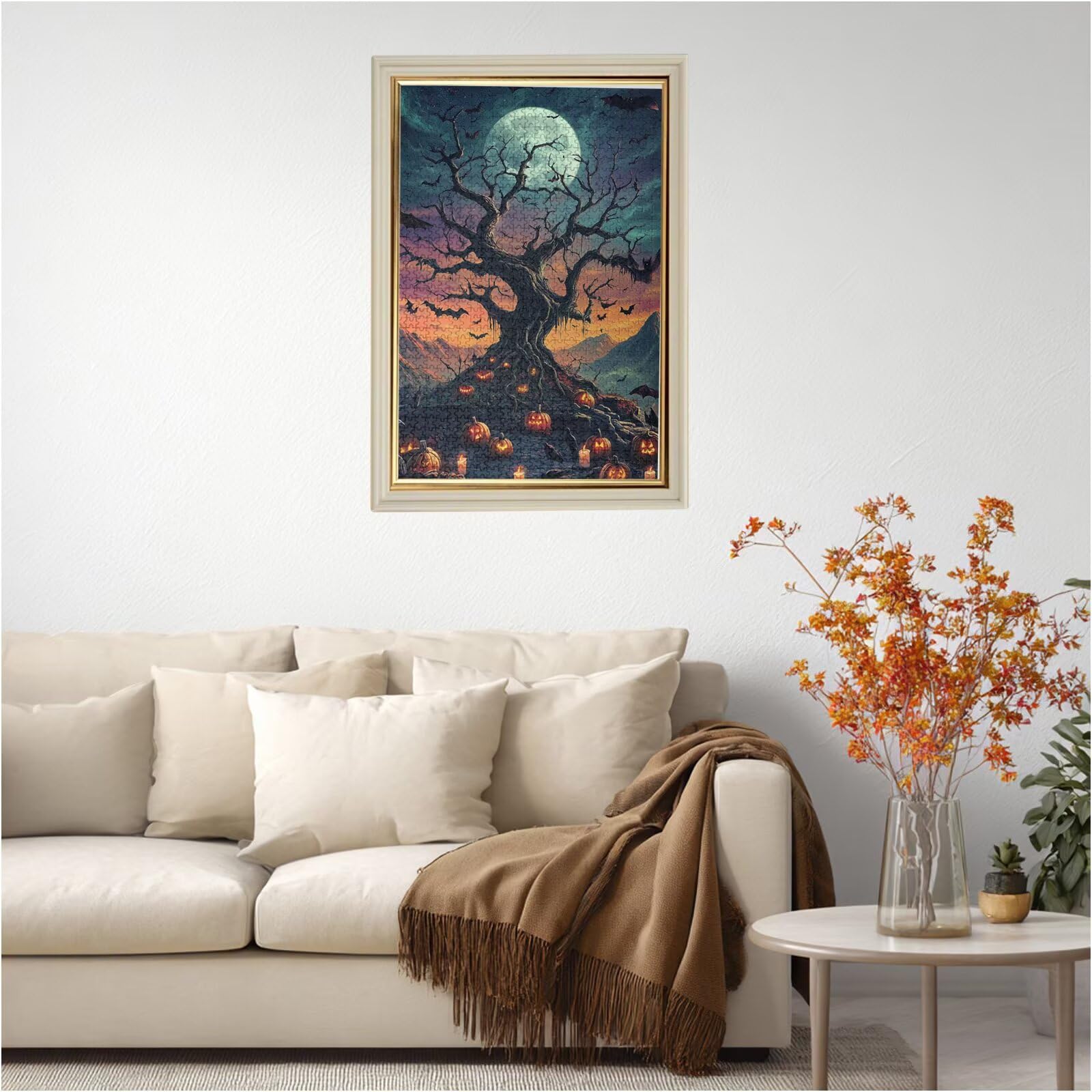 Puzzle Víspera de Todos los Santos Puzzle 1500 Piezas,Paisaje Rompecabezas Desafiante,Puzzles Adultos,Alta Definición Colorido Puzzles Madera con Caja de Regalo,Home Decoration,Regalo Mujer,p1215t