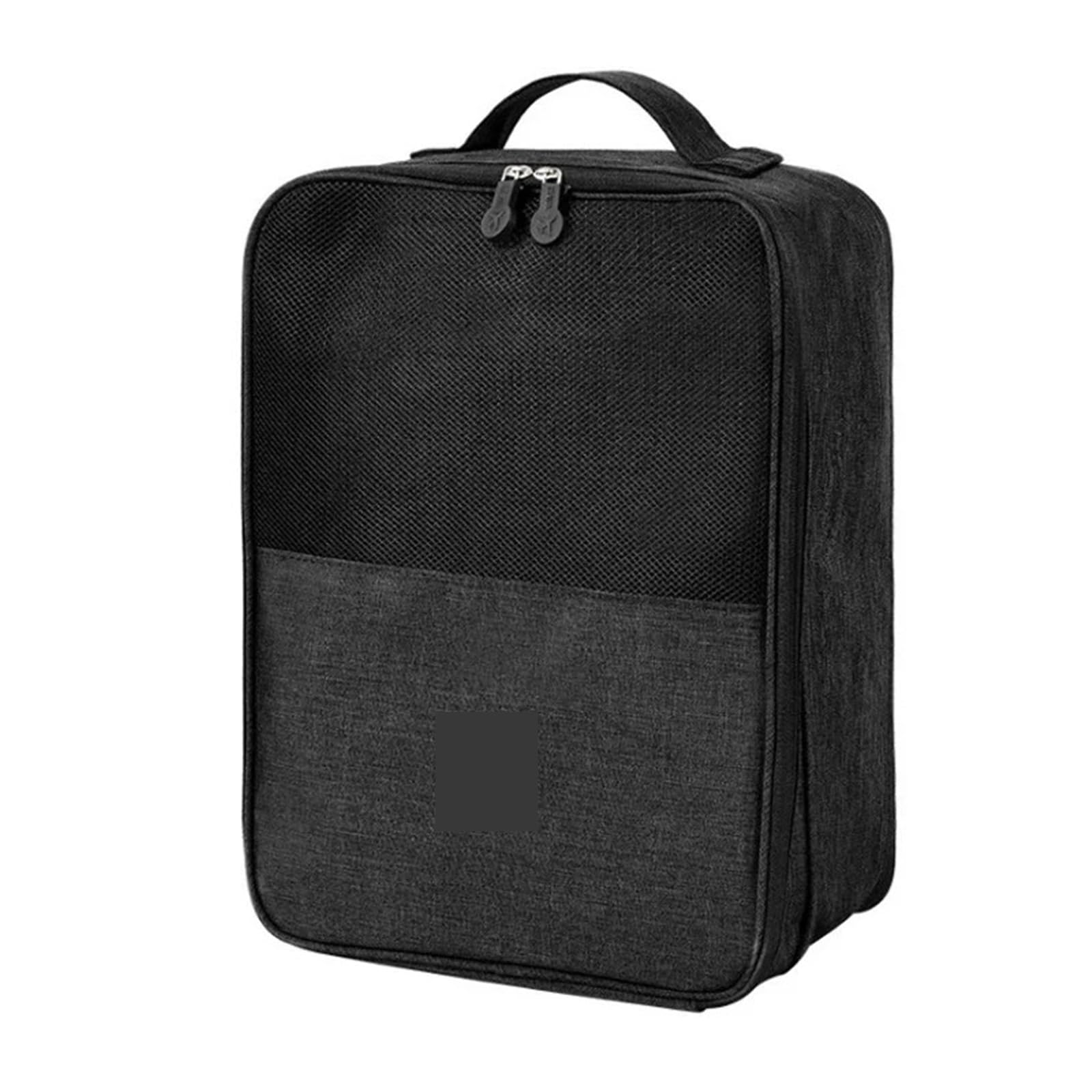 Tragbare Schuhtasche, Reise-Aufbewahrungstasche, Organizer, Gepäck, Kleidung, Make-up, Aufbewahrung, Koffer, Reise-Schuh-Aufbewahrungstasche, Sortiertasche(Black)