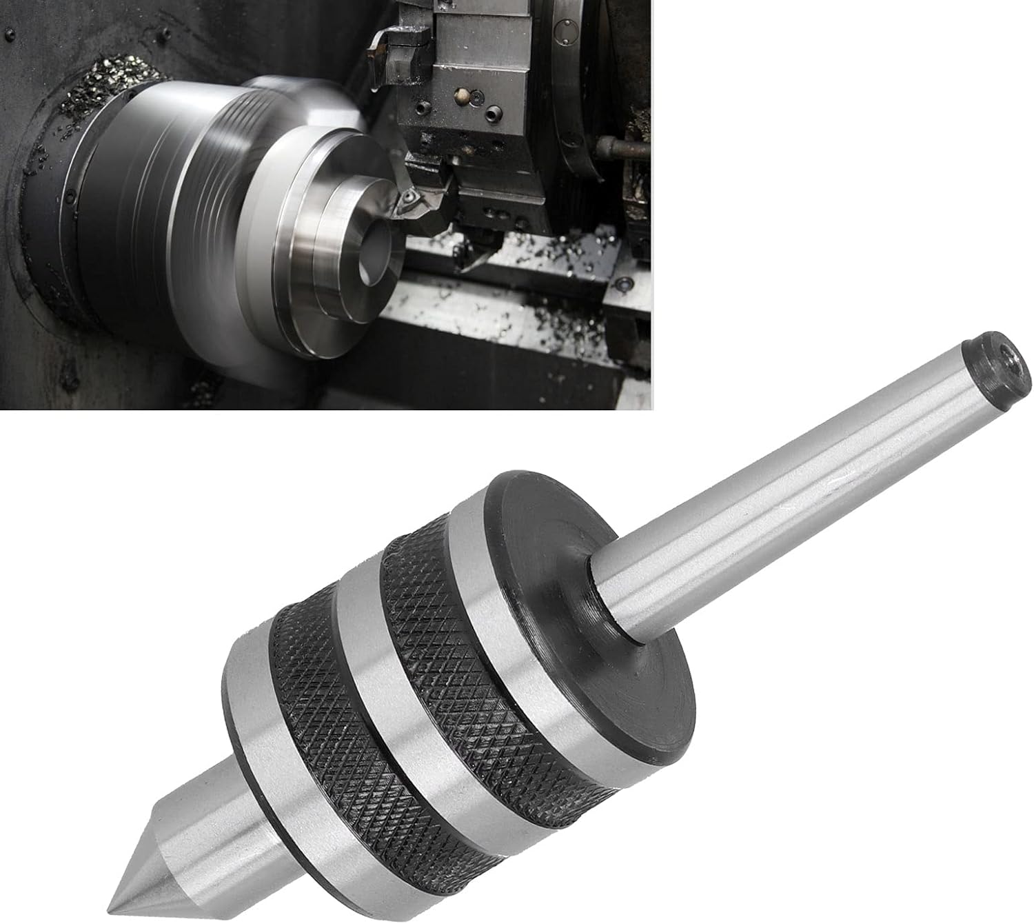Live Center, Steel Woodworking Tapered Turn Center, Lathe Drive Center, Revolving Center, Tapered Tailstock Center, Taper Center for Woodworking