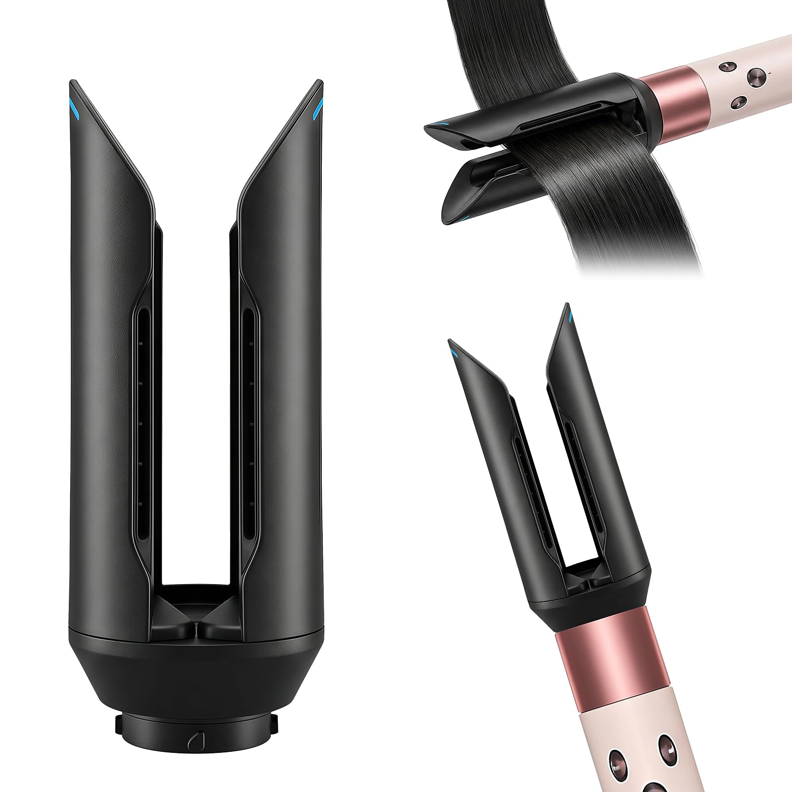 Glättungsdüse Aufsatz für Dyson Airwrap mit Modellen HS01/05/08, Schwarz | Glättet feuchtes, lockiges Haar für ein glattes, glänzendes Ergebnis und reduziert dabei Frizz
