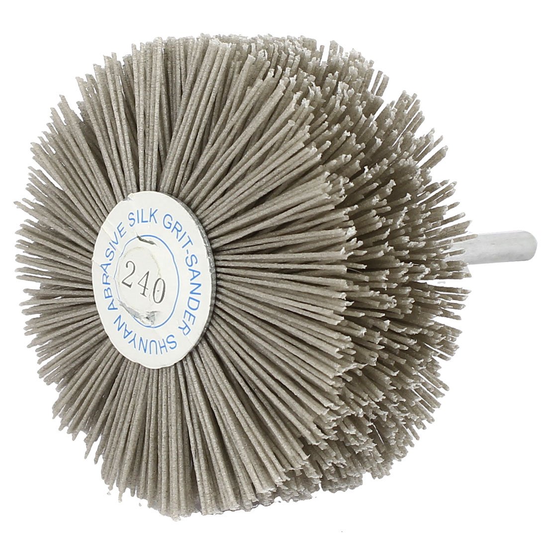 Uxcell 6mm Shank 82mm Dia Head 240 Grit Silicon Carbide Abrasive Nylon Wheel Brush Grinding Tool (1 Count)
