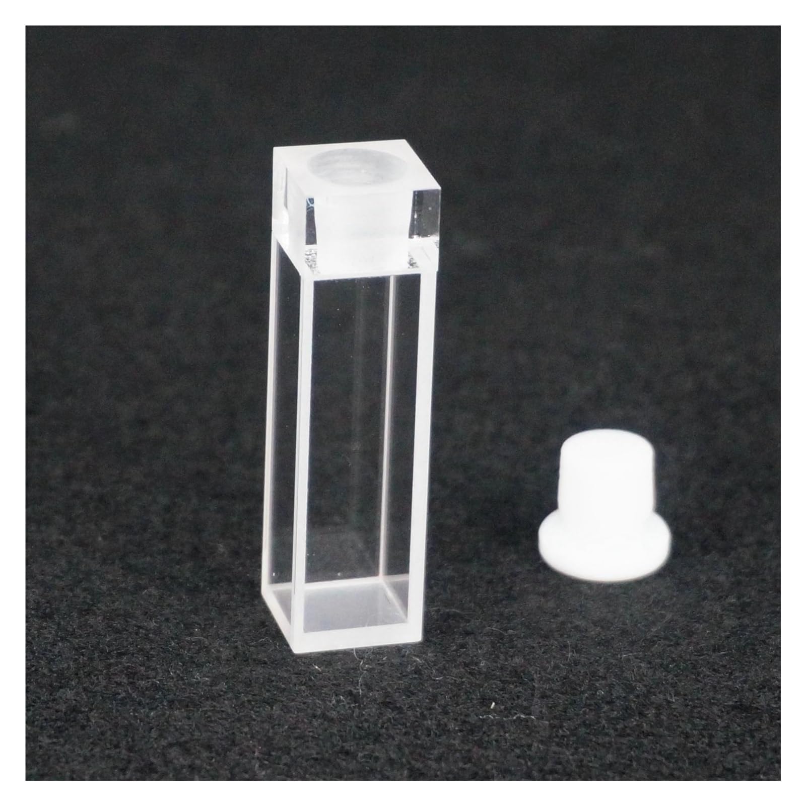 MENGKE Lab 3.5ml 10 Mm Path JGS1 Cubetas De Cuarzo Con Tapón