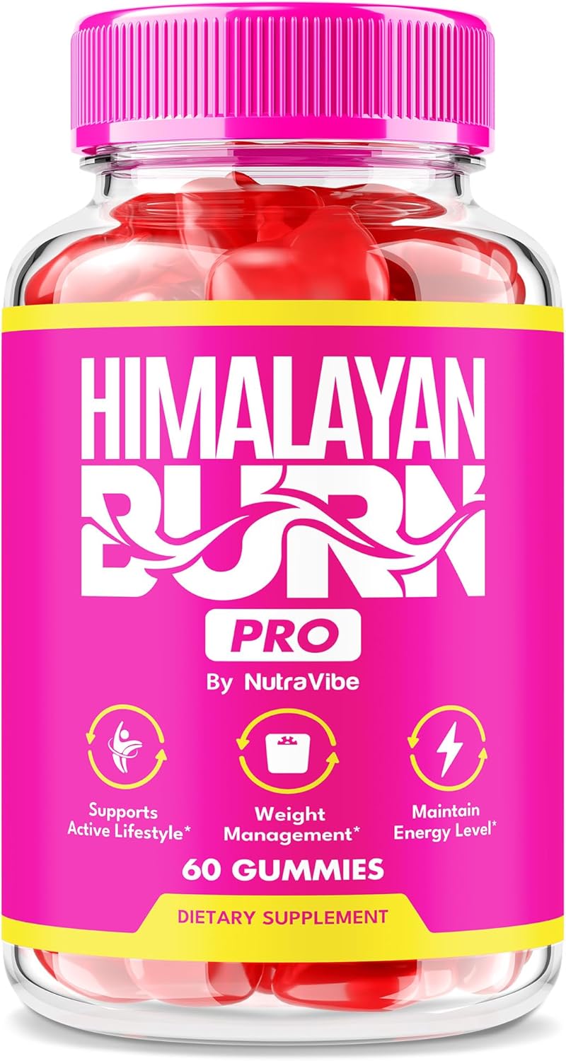 Himalayan Burn Pro Gummies – Natural Pink Salt Formula, Crafted with a Premium Blend to Help You Feel Refreshed, Energized, and Confident in Your Body, Tasty Easy-to-Chew Gummy (60 Gummies)
