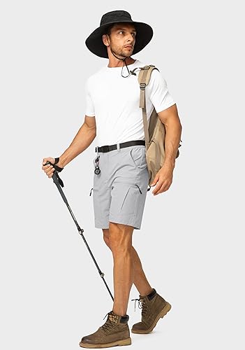 Miniatura 5 de G Gradual Pantalones cortos de senderismo para hombre, elásticos, de secado rápido, tácticos, para exteriores, con múltiples bolsillos, para pesca,