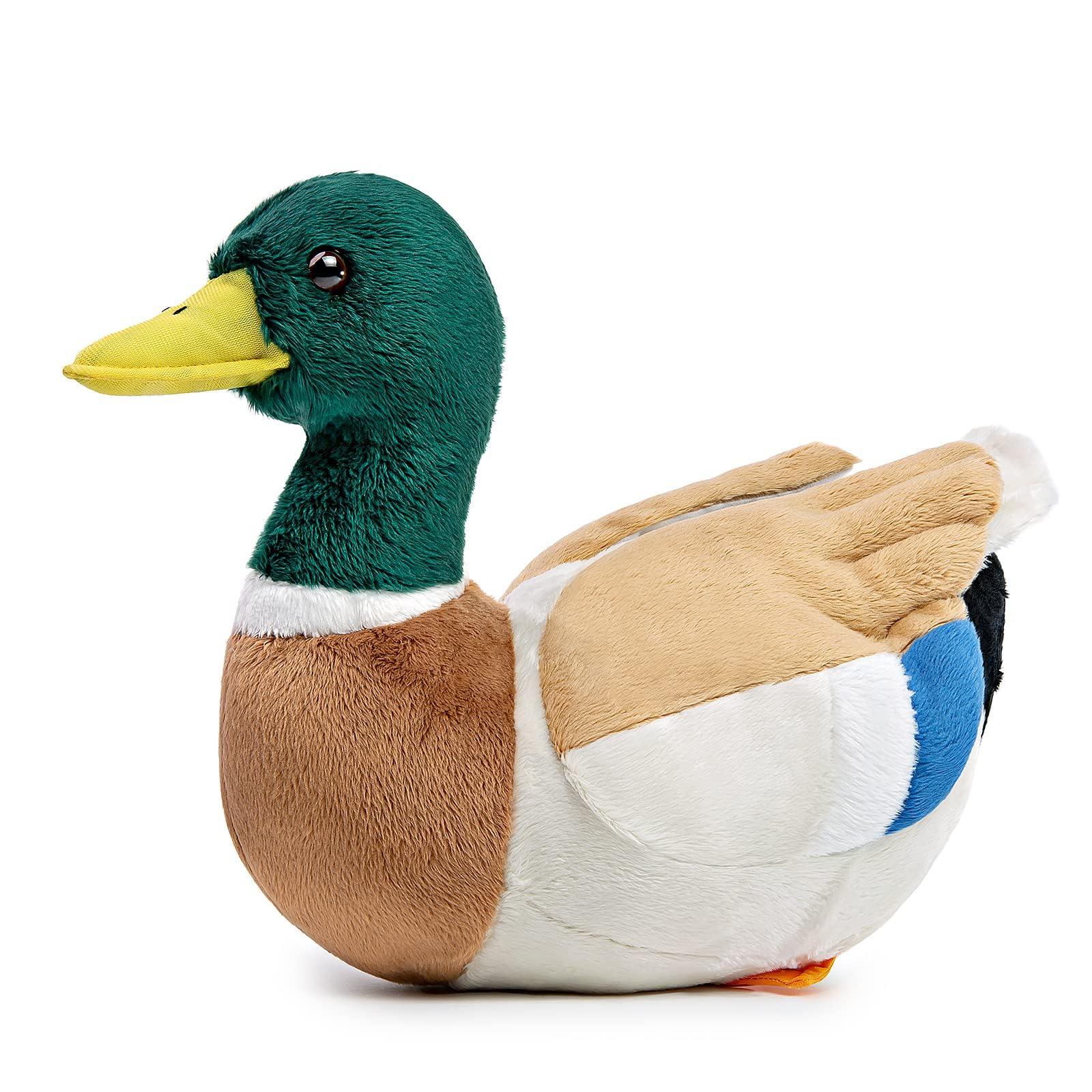 Tiny Heart Mallard duck Animal Plush Toy 13in, Soft Duck Plush Toy Simulation Series