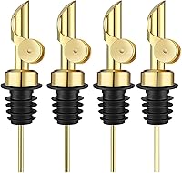 Vista 17 de Pafusen Paquete de 2 Boquillas Vertedoras de Licor, Boquilla Dispensadora de Aceite de Oliva con Volteo Automático, Boquilla Vertedora para Botellas