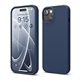 Compatible with iPhone 15 Case, Liquid Silicone Case, Full Body Protective Cover, Shockproof, Slim Design, Anti-Scratch Soft Microfiber Lining, 6.1 inch (Jean Indigo)