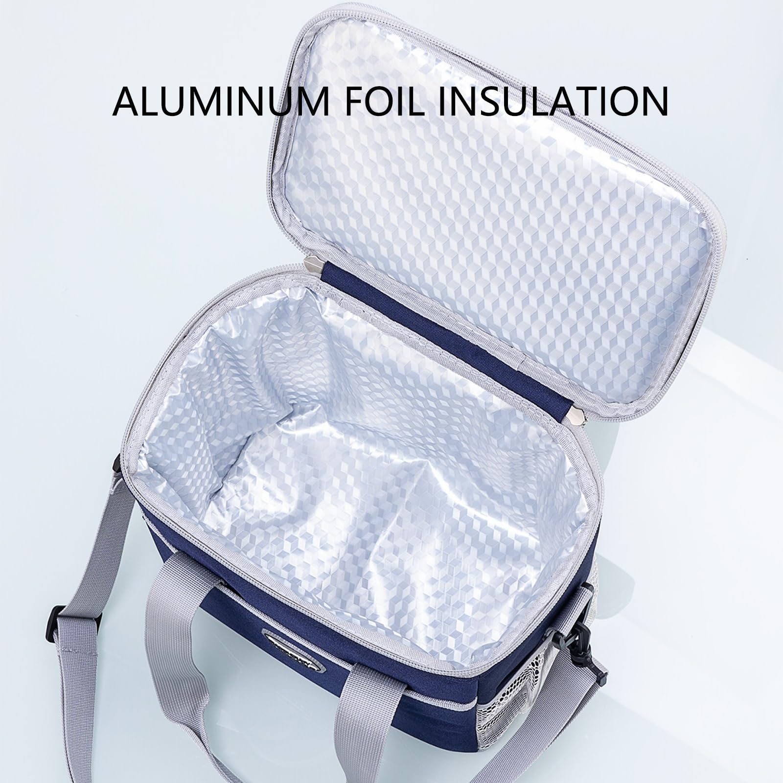 Borsa Termica Impermeabile E Portatile, Borsa Termica for Il Pranzo Di Grande Capacità, Facile Da Pulire, Isolamento in Foglio Di Alluminio, Ideale for Lavoro | Red,S