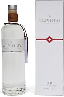 The Alpinist Swiss Premium Dry Gin mit frischen Bergkräutern & Schweizer Gletscherwasser I feine Zitrus- & Wacholdernote I...