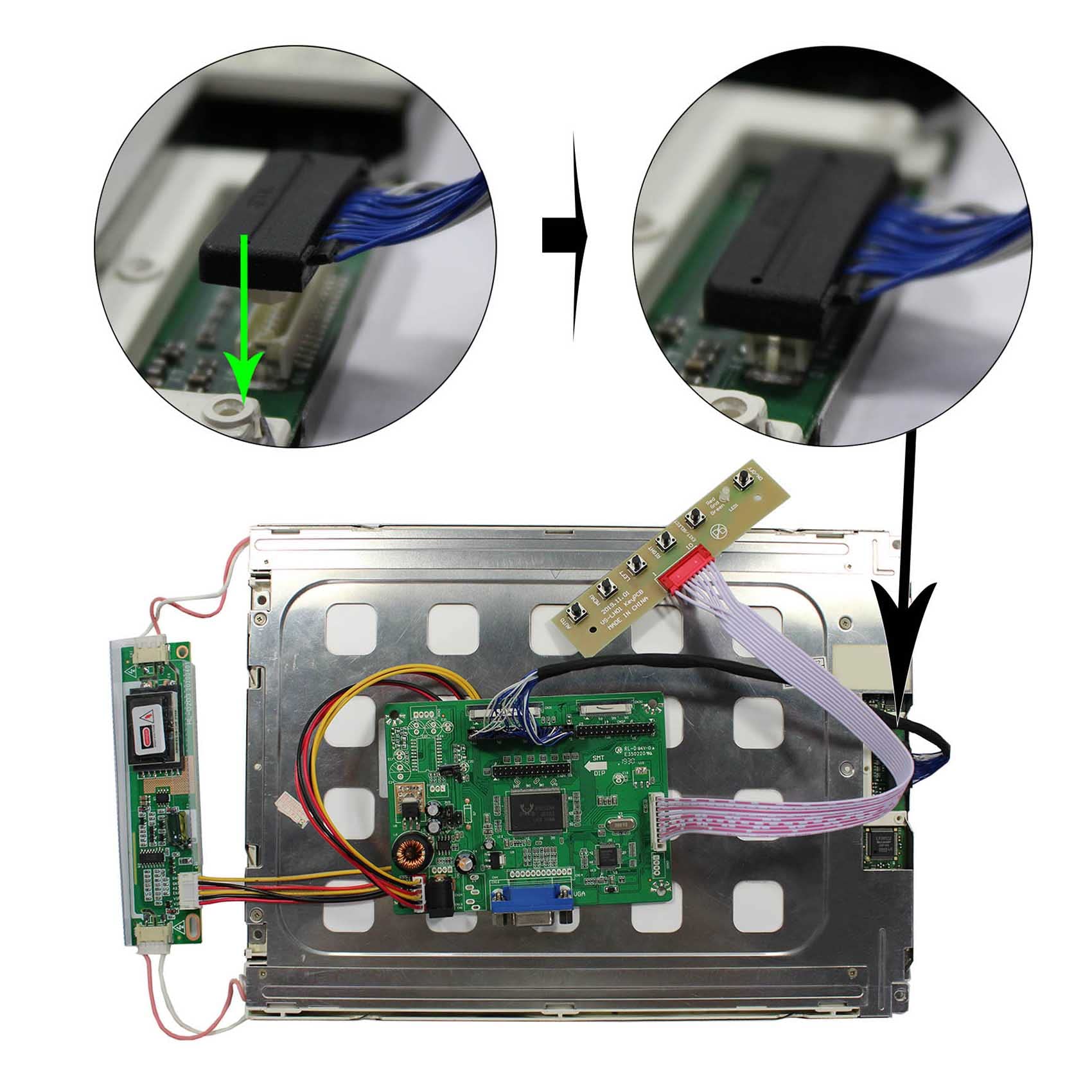 Scheda controller LCD HDMI funziona per schermo LCD 10,4 pollici