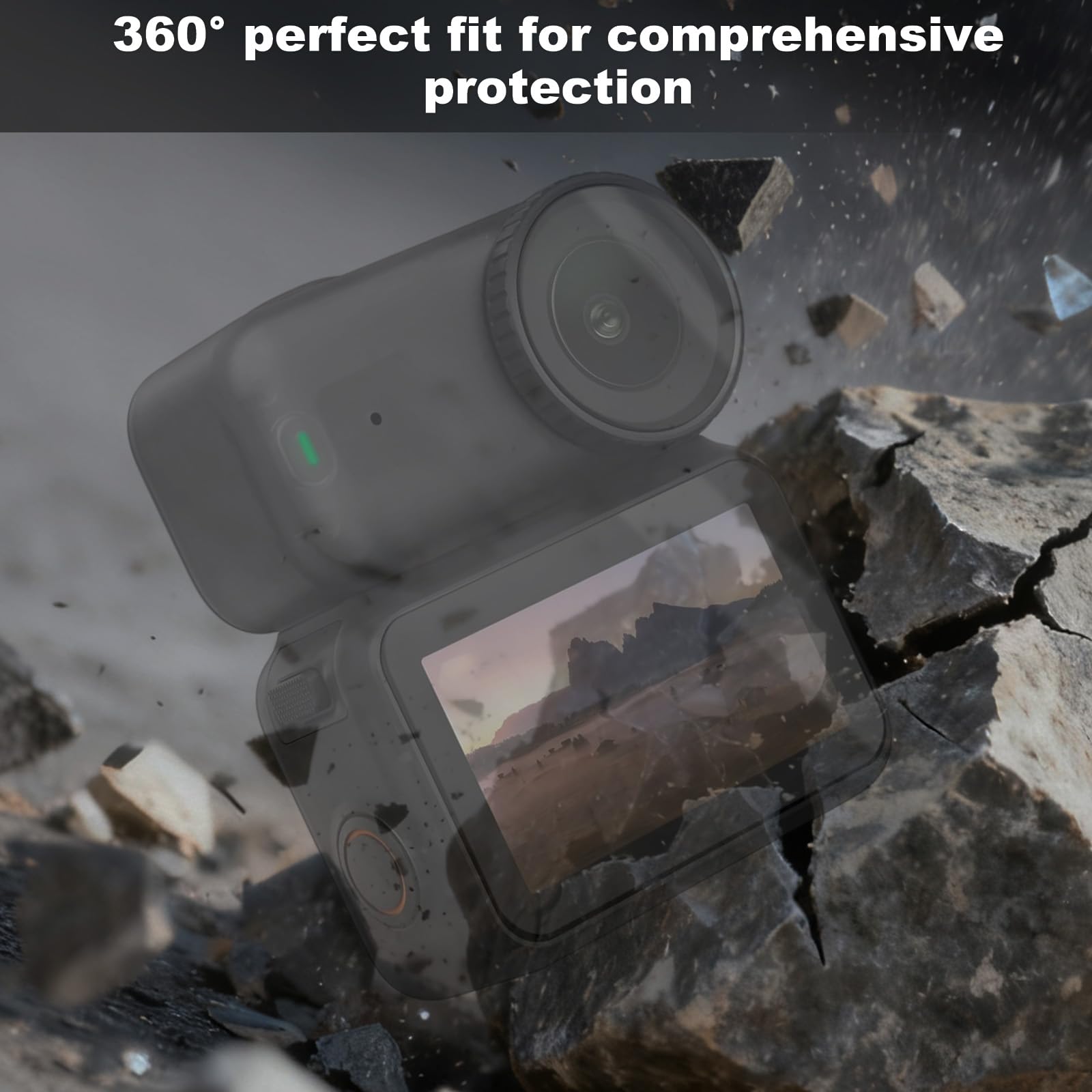 4 Set Pellicole Protettive per Dji Osmo Nano, Pellicola Protettiva Schermo Vetro Temperato Durezza Antigraffio 9H Pellicola Protettiva Obiettivo Ultra HD Senza Bolle Protezione