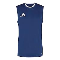 adidas Homme Entrada26 Sleeveless Jersey, Team Navy Blue 2/White