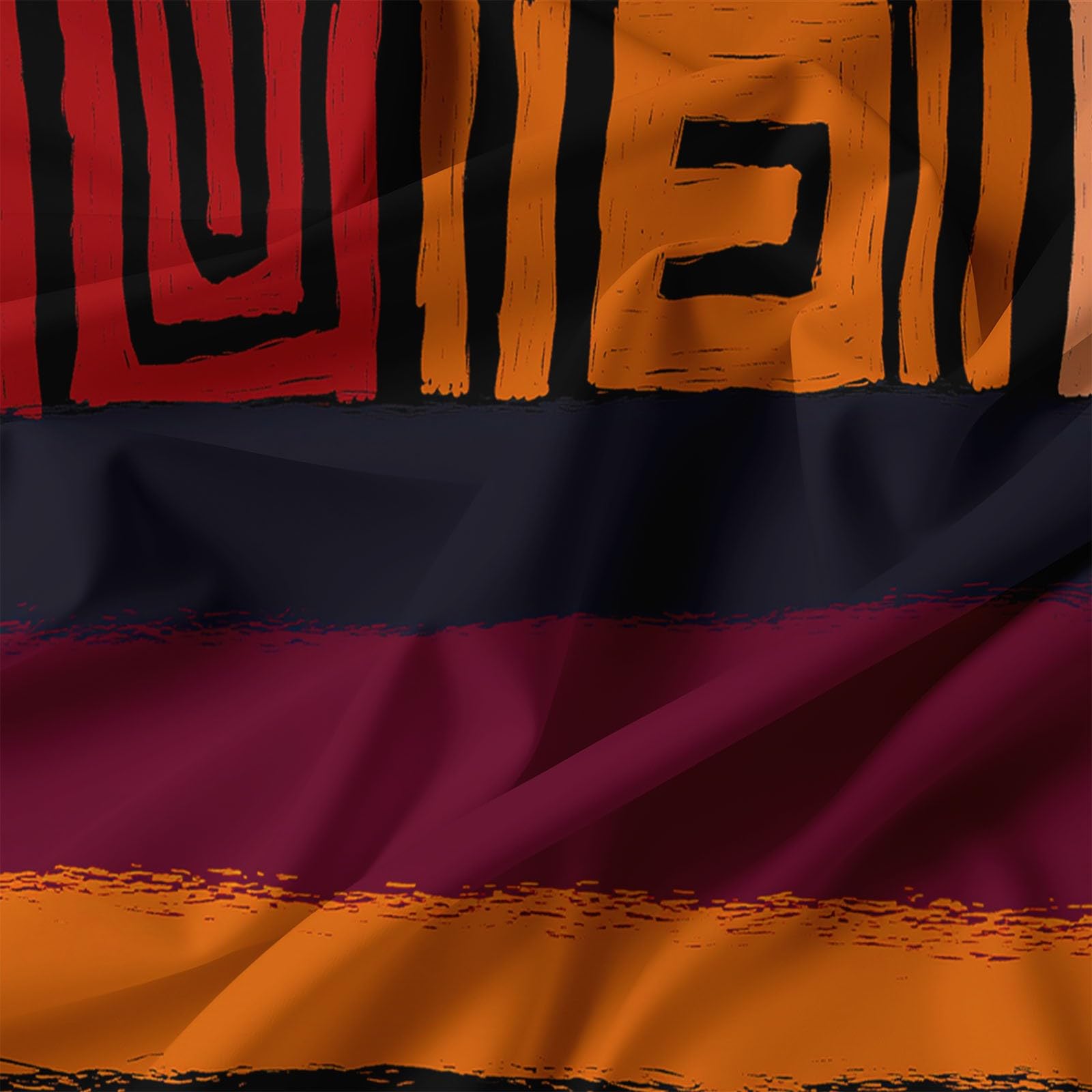 Juego de ropa de cama de tribus africanas, 240 x 220 cm