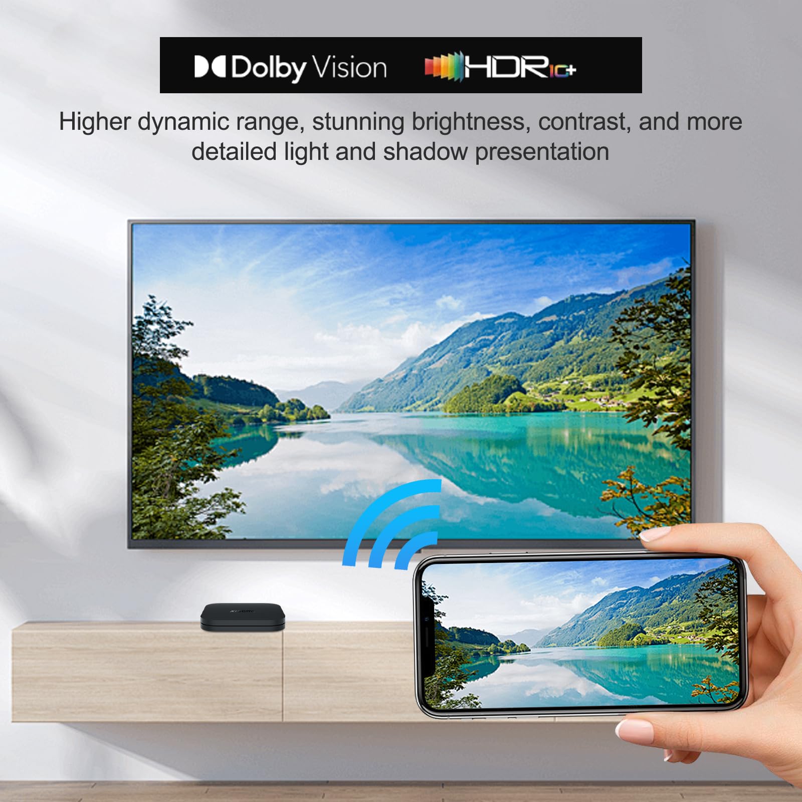 Xiaomi TV Box S 2nd Gen 4K Android Streaming Box | Chromecast & Bluetooth 5.2 | Dual Wi-FI | 2GB RAM+8GB ROM | Mijia Smart TV Box with IR Remote for 4K TVs Image du produit 5