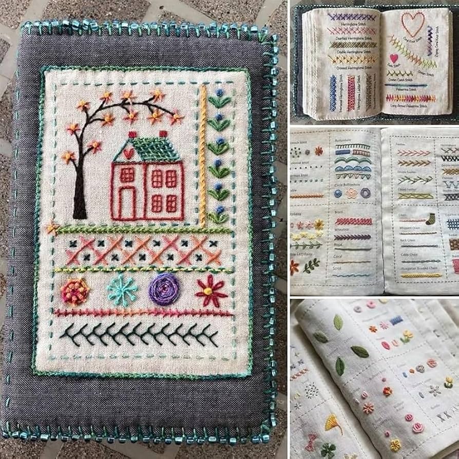 Amazon.com: DIY Stitch Book, Embroidery Stitch Book, Embroidery