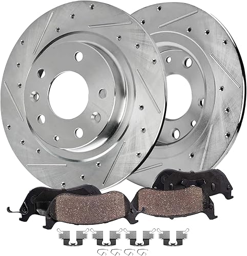 Miniatura 27 de Detroit Axle - Zapatas de freno para Toyota Sienna 2004-2010 con frenos de tambor traseros, pastillas de freno de cerámica delanteras con herrajes y