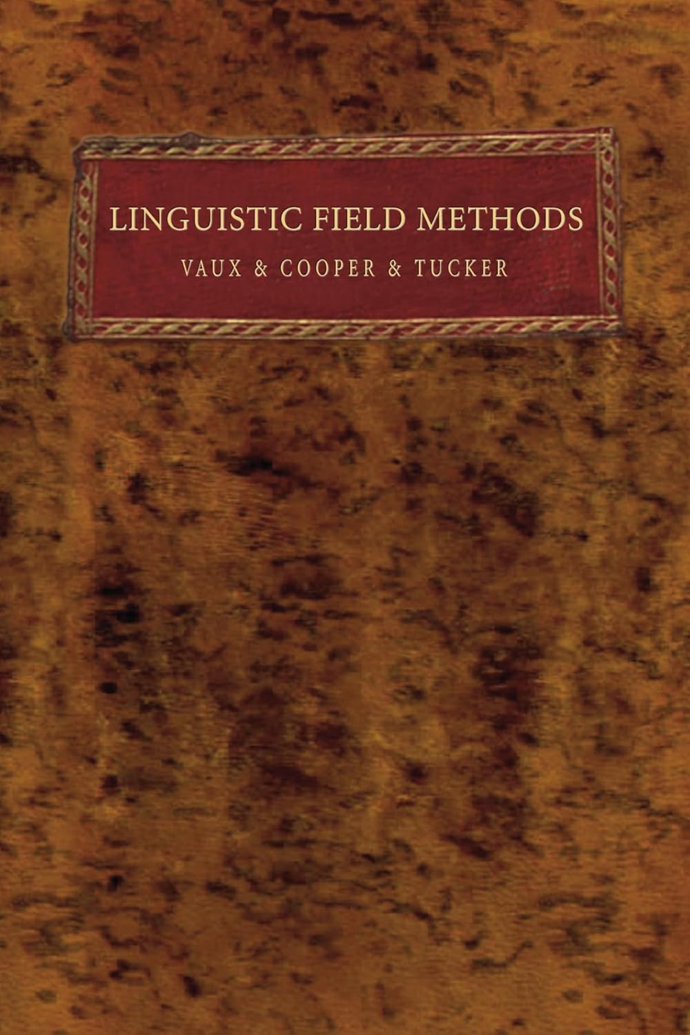 Linguistic Field Methods