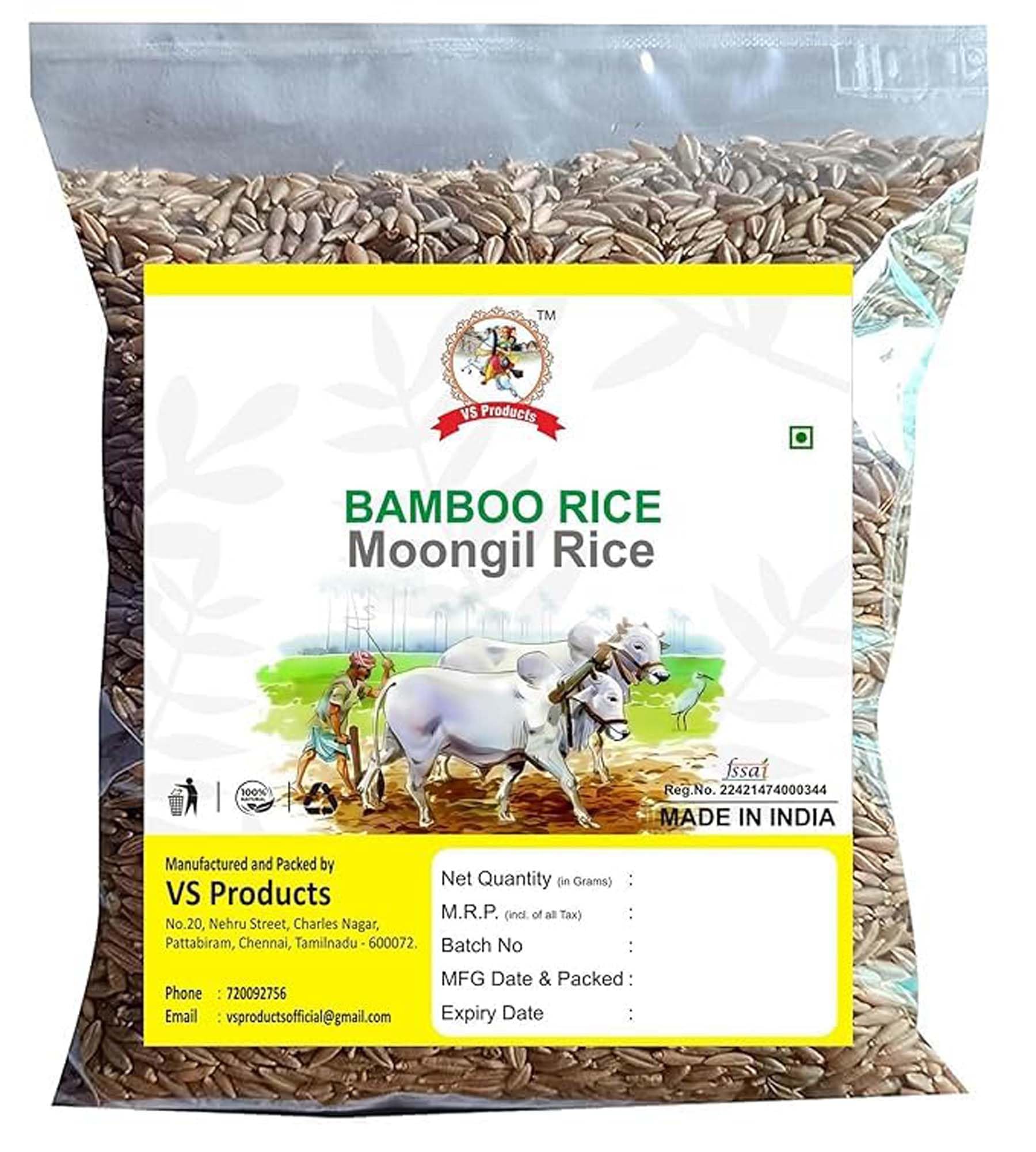 VS Products Bamboo Rice, 1kg, Mulayari, Moongil Arisi, Moongil Rice, Mulayarisi, Rich in Nutrients and Fiber, Bamboo Chawal, Bamboo Arisi, 1kg-image-38