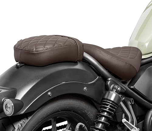 Miniatura 15 de Motorcycle Front Driver Seat for Honda Rebel 500 300 CMX500 CMX300 2017 2018 2019 2020 2021 2022 2023 2024 2025 2026 Solo Cushion Pillion Pad Set