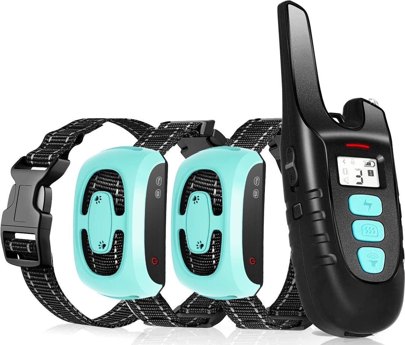 TOKEGO Dog Training Collar 2 Dogs, 3 Training Modes,1500FT Remote Rechargable & Waterproof Dog Collar for Small,Medium and Large Dogs