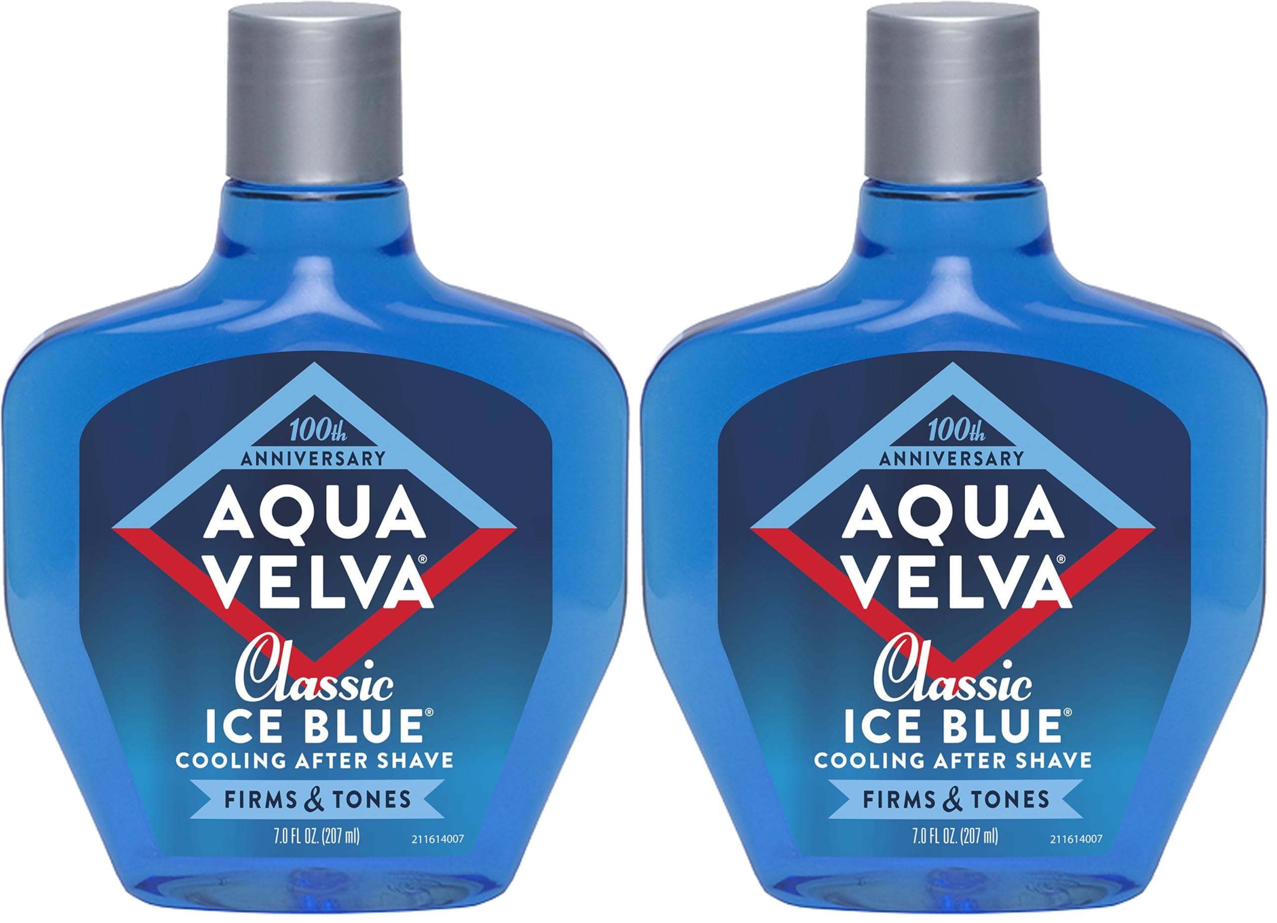 Aqua Velva After Shave, Classic Ice Blue, Soothes, Cools, and Refreshes Skin, 7 Ounce (Pack of 2)