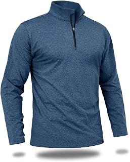 Boladeci Men's Quarter Zip Sweatshirts Premium Fleece Long Sleeve Lightweight Comfort 1/4 Zip Pullover Golf Shirts
