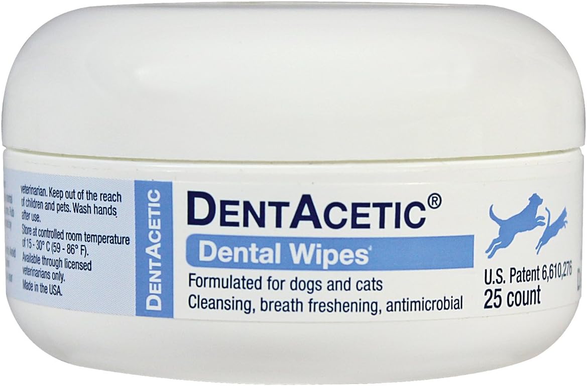 Dechra 25 Count Dentacetic Dental Wipes