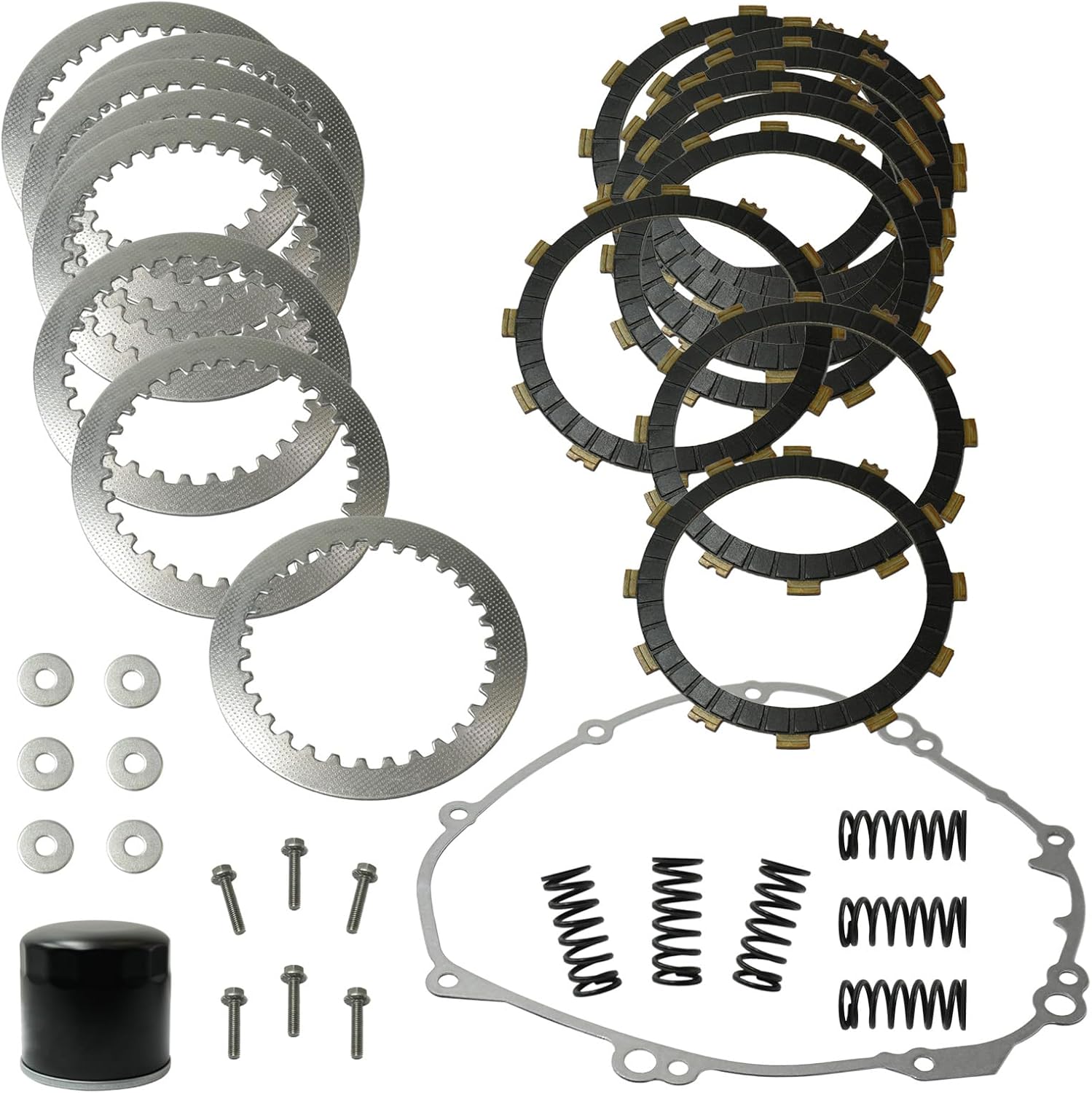 Heavy Duty Clutch Kit Friction Steel Plates & Cover Gasket for Yamaha YZF R1 YZFR1 YZF-R1 2009-2014