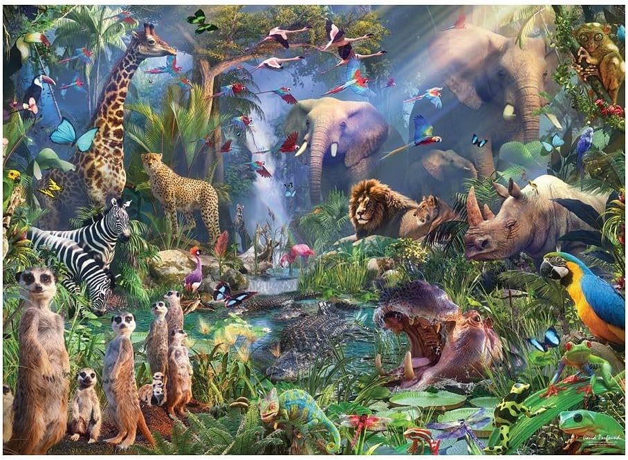 Cobblehill Puzzles 1000 pc -Into The Jungle