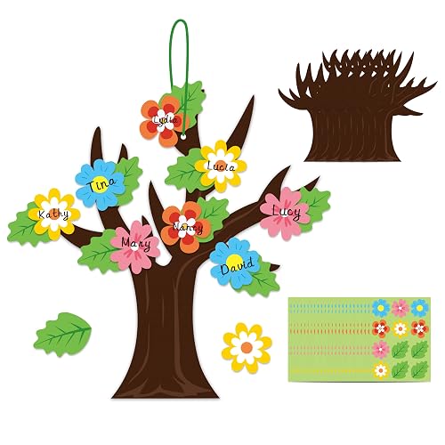 WATINC 24 Pack Spring Tree Craft Kit, Make Your Spring