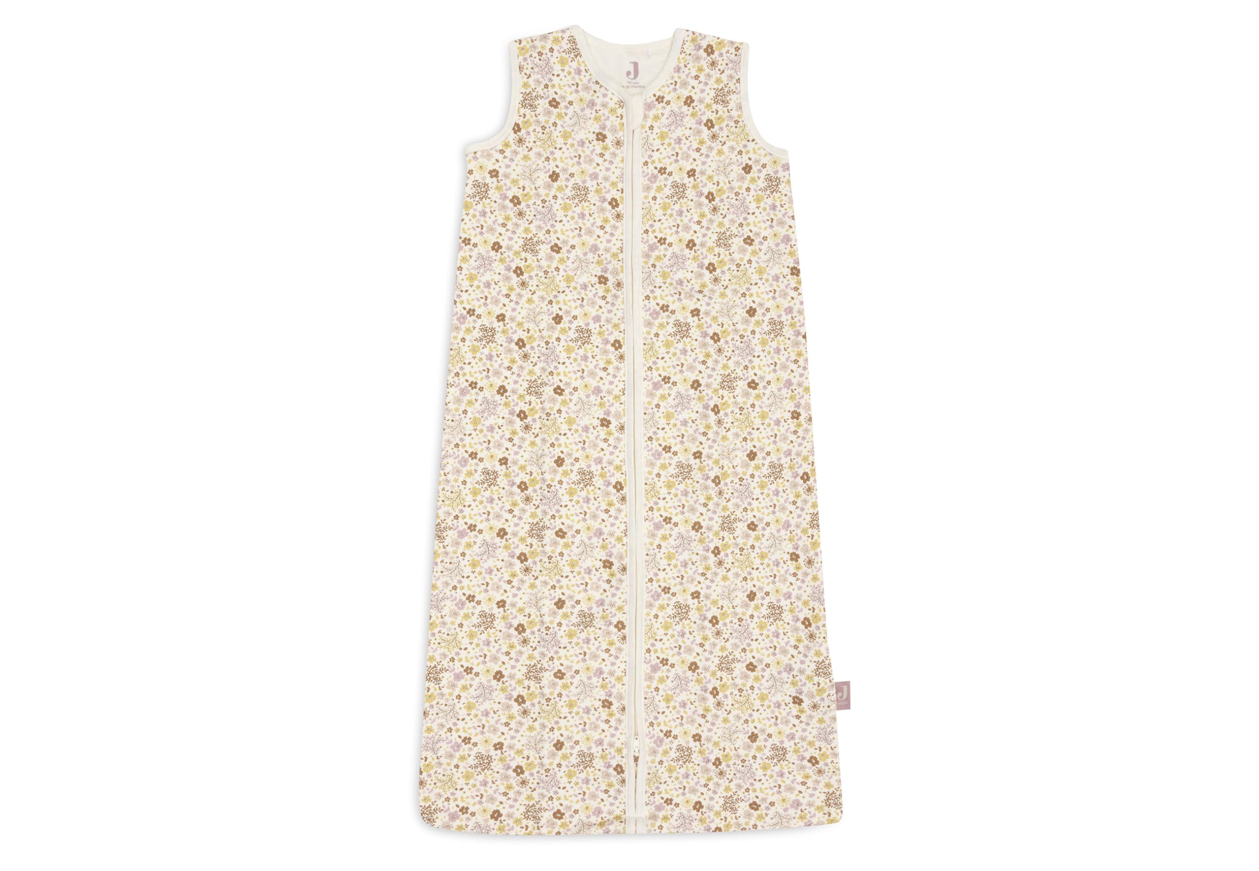 Jollein Gigoteuse bébé en jersey - Flower Fairies - 70 cm - 100% coton - 0,5 TOG - gigoteuse d’été - certifiée OEKO-TEX