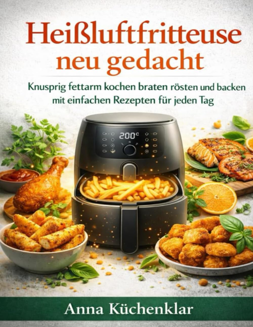 Heißluftfritteuse neu gedacht: Knusprig fettarm kochen braten rösten und backen mit einfachen Rezepten für jeden Tag