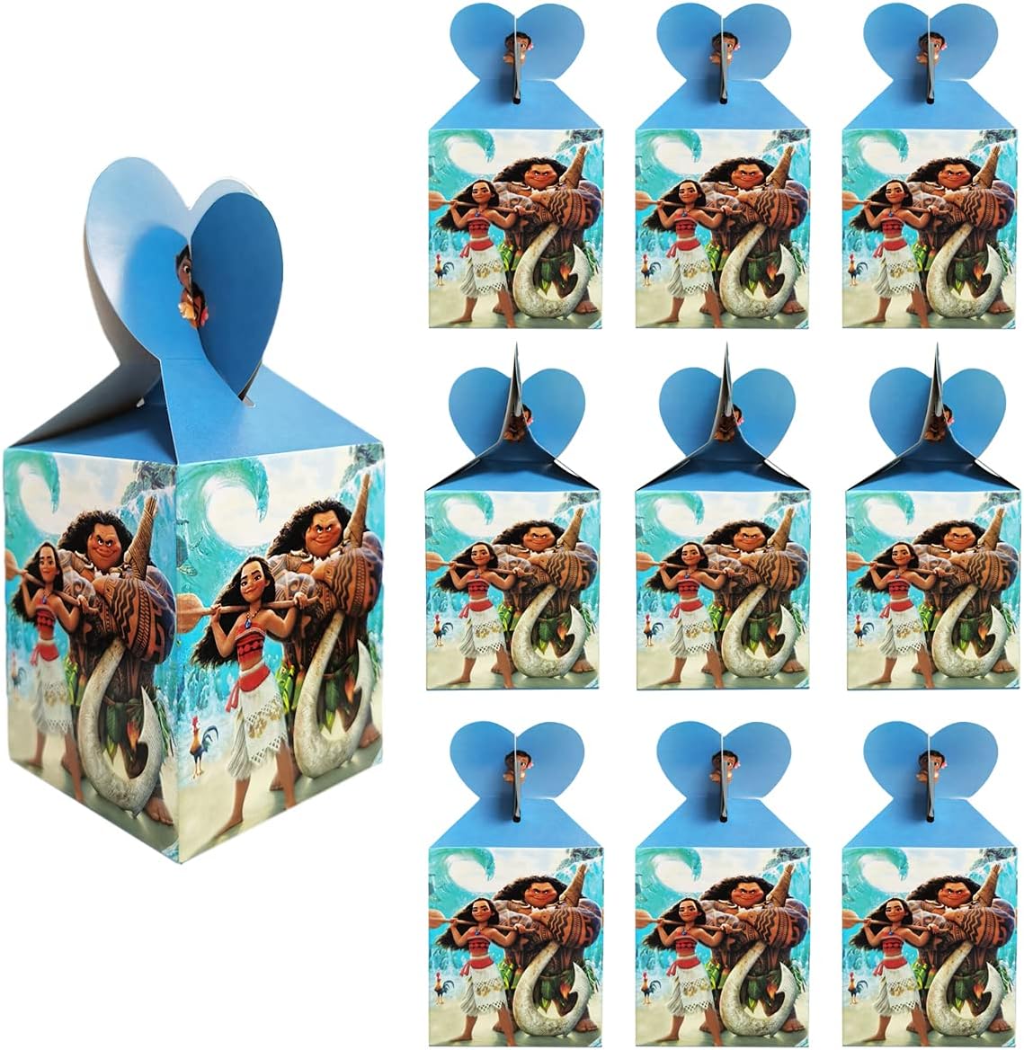 12PCS Moana Candy Box, Moana Birthday Party Supplies, Moana theme party decorations