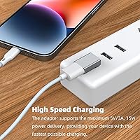 Vista 4 de AreMe Adaptador USB 3.0 de 90 grados, paquete de 4, ángulo hacia arriba y hacia abajo, ángulo izquierdo y recto USB A macho a hembra, extensor