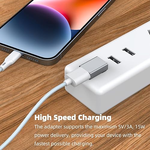 Miniatura 4 de AreMe Adaptador USB 3.0 de 90 grados, paquete de 4, ángulo hacia arriba y hacia abajo, ángulo izquierdo y recto USB A macho a hembra, extensor