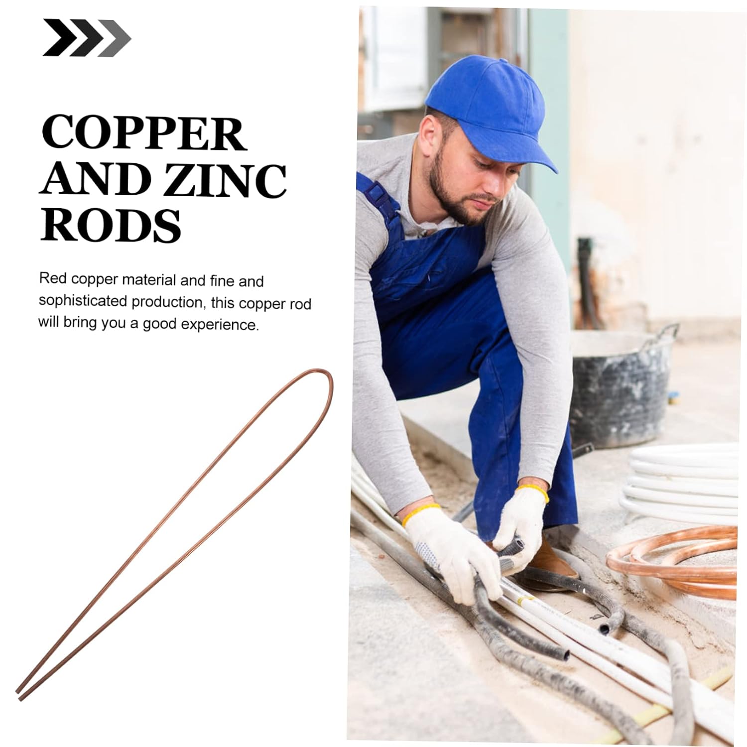 2pcs Copper Round Rod Diameter High Purity for Metalworking Projects Electrical Equipment and Hobbies Excellent Electrical Conductivity and Durability