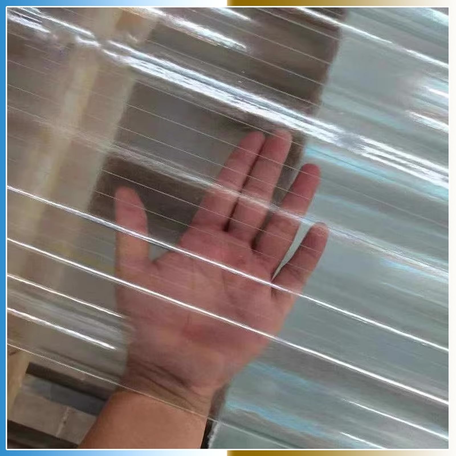 Lámina de Techo Transparente, láminas corrugadas para techos, Paneles de Fibra de Vidrio para iluminación Natural, Paneles de Fibra de Vidrio para iluminación Natural a Prueba de Polvo, Teja
