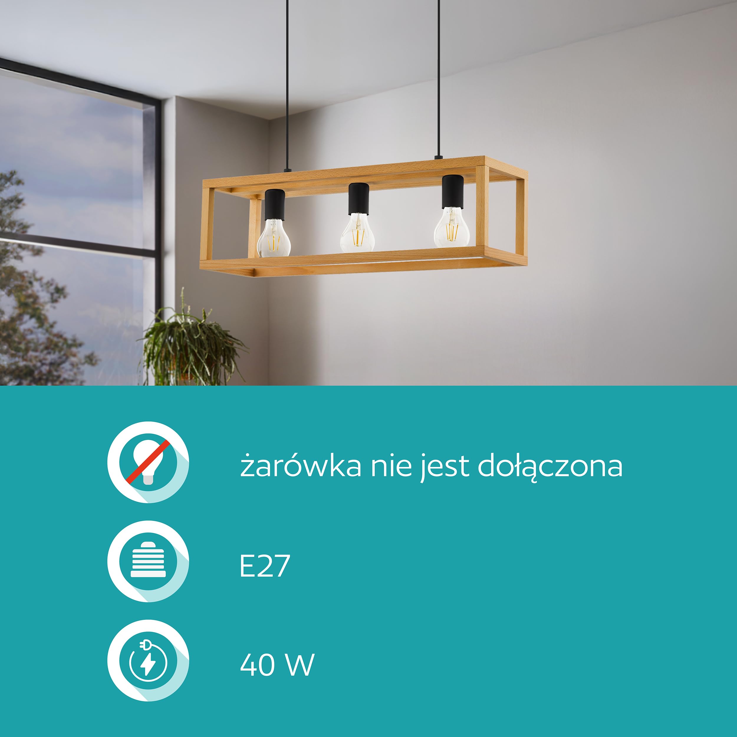 EGLO lampa wisząca Blackcrown