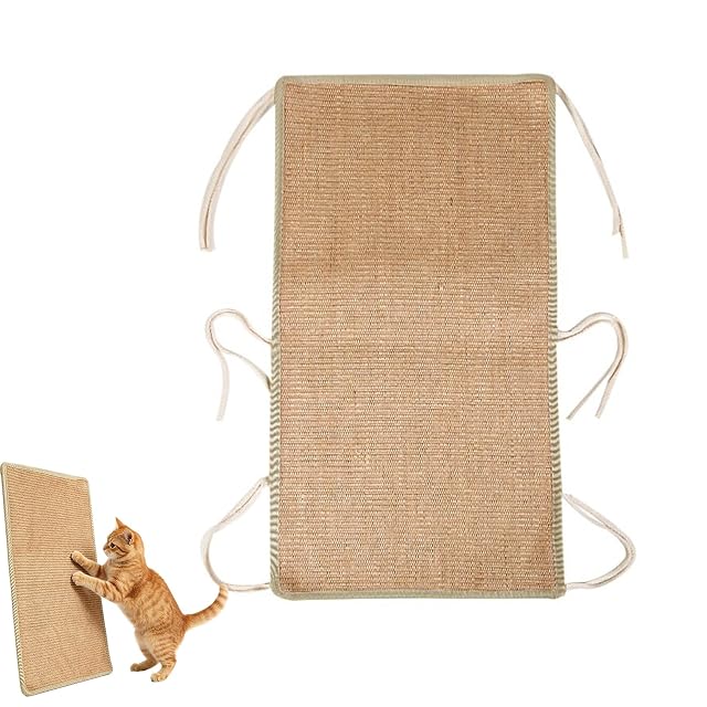 Rascador Sofa Gatos Sisal, Alfombra Rascador para Gatos Pequeño, 45 * 20 cm, Rascador Gatos Pared para Jaulas