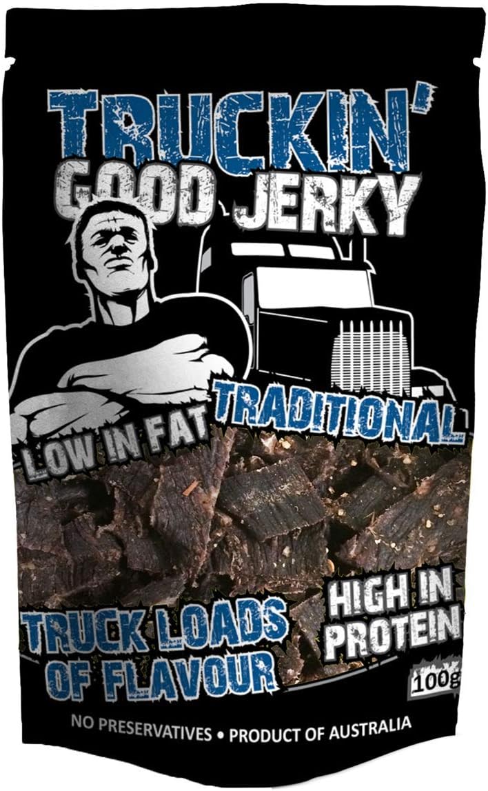 Truckin Good Jerky Good Jerky Traditional 100g, 12 x 1100 g Amazon