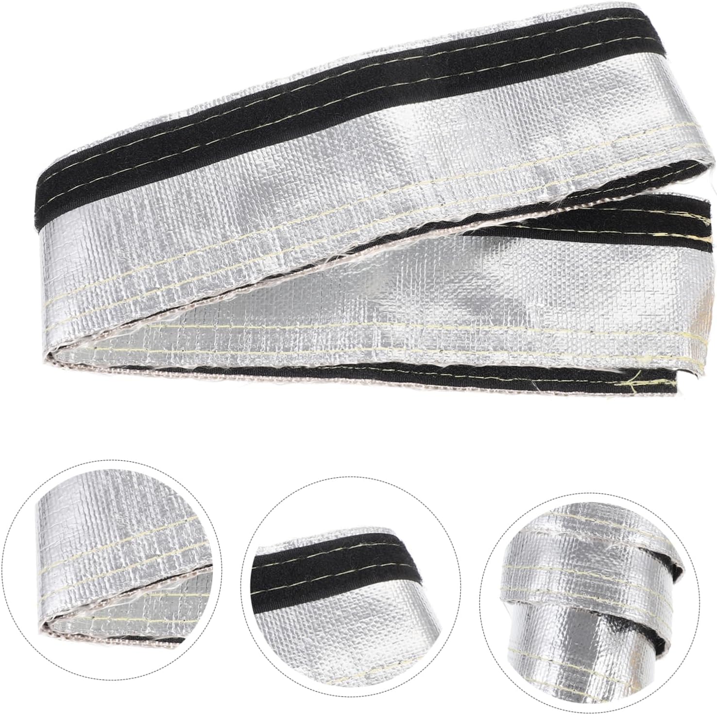 Unomor Car Wire Sleeve Fiberglass Heat Shield Shield Wire Insulation Cover Loom
