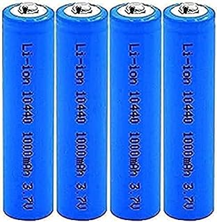 aa Rechargeable batteryLithium Ion Batteries 3.7v 1000Mah 10440 Replacement Cells for Electric Razor Moe,4batteries