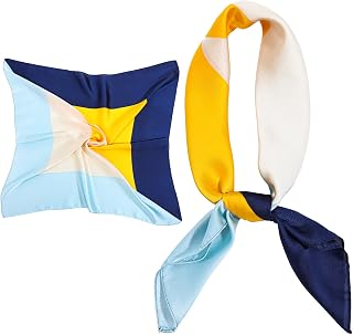 Fashion Head Scarf for Women Hair,27inch Square Bandana Lightweight Neck Tie Head Scarves Sleeping for Bag Hair Wraps