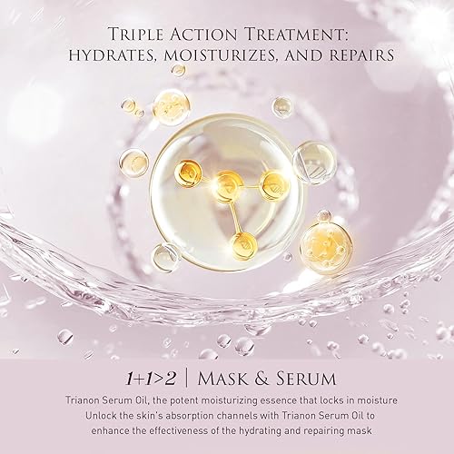 Miniatura 3 de Rose - Mascarillas faciales hidratantes y calmantes para piel seca, paquete de 7 unidades, reparando faciales hidratantes y calmantes, para todo