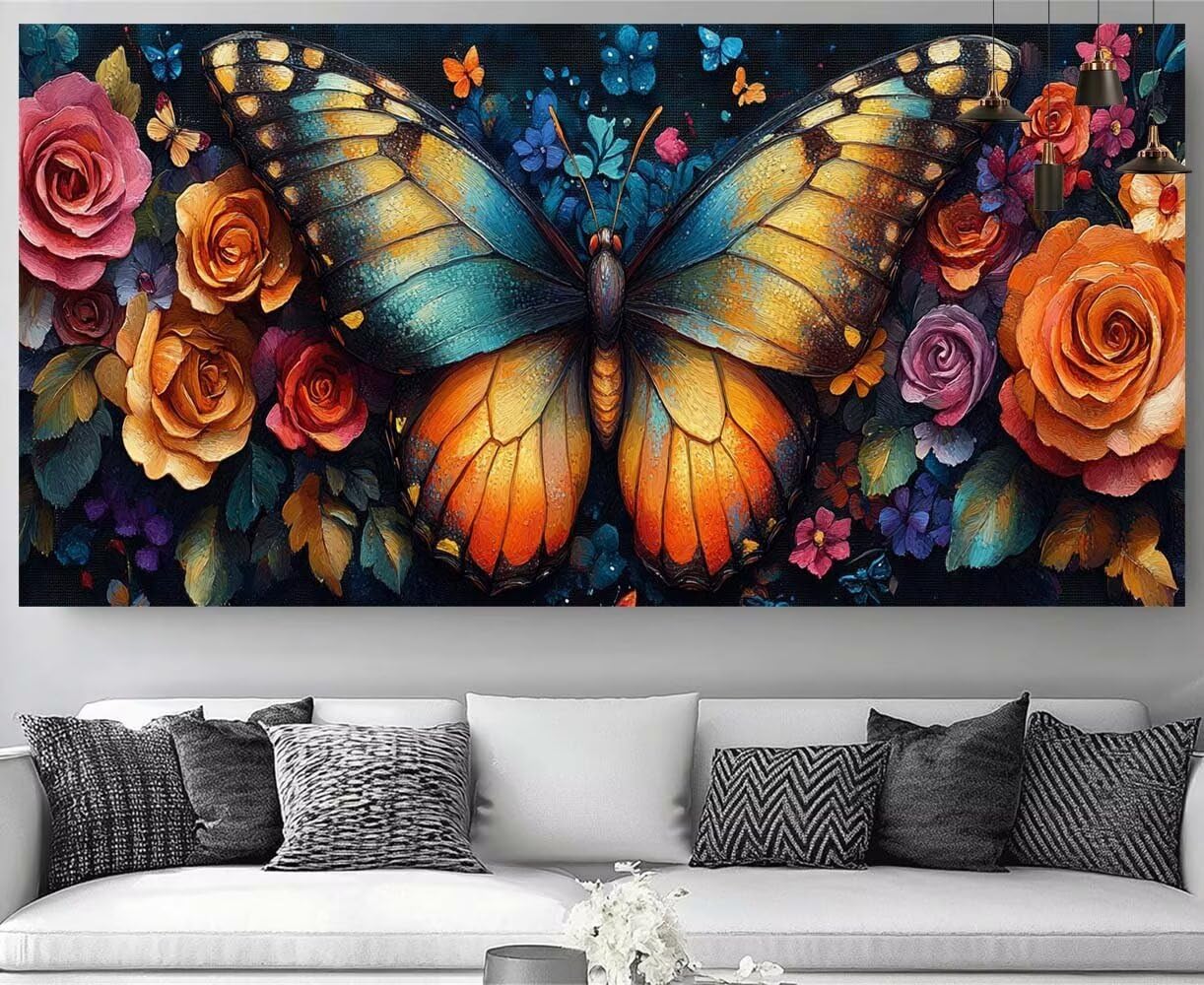 DIY tableau strass diamant fleurs grand format pour s'occuper sans écran - 8