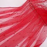 Tissu pour coudre des robes de soirée, des robes, des sacs, des chaussures, des robes de bal, des robes de fête, des toiles de fond, des rideaux, des nappes, des toiles de fond et tout ce que vous voulez bricoler vous-même. Le rouleau de tulle scintillant est décoré d'innombrables paillettes, ce qui donne au tulle beaucoup de brillance et rend notre projet de bricolage encore plus éblouissant et attrayant.